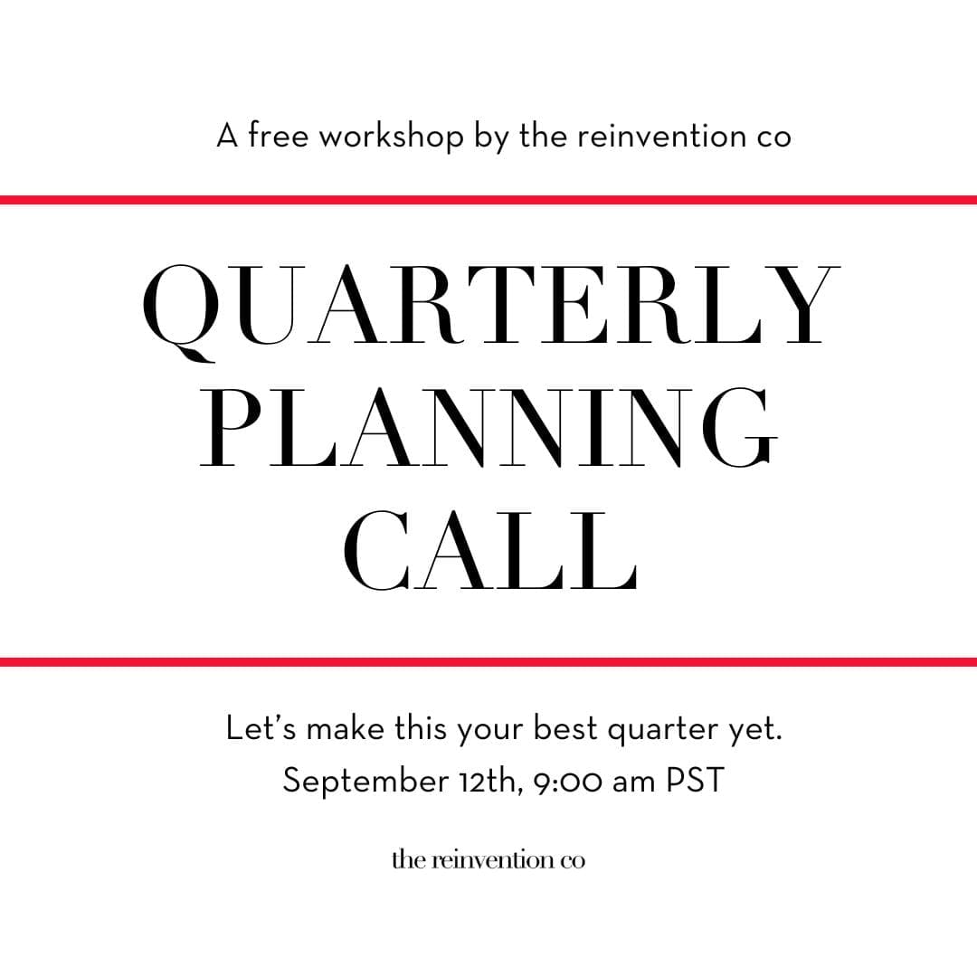 Quarterly Planning Call Quarterly Planning Call